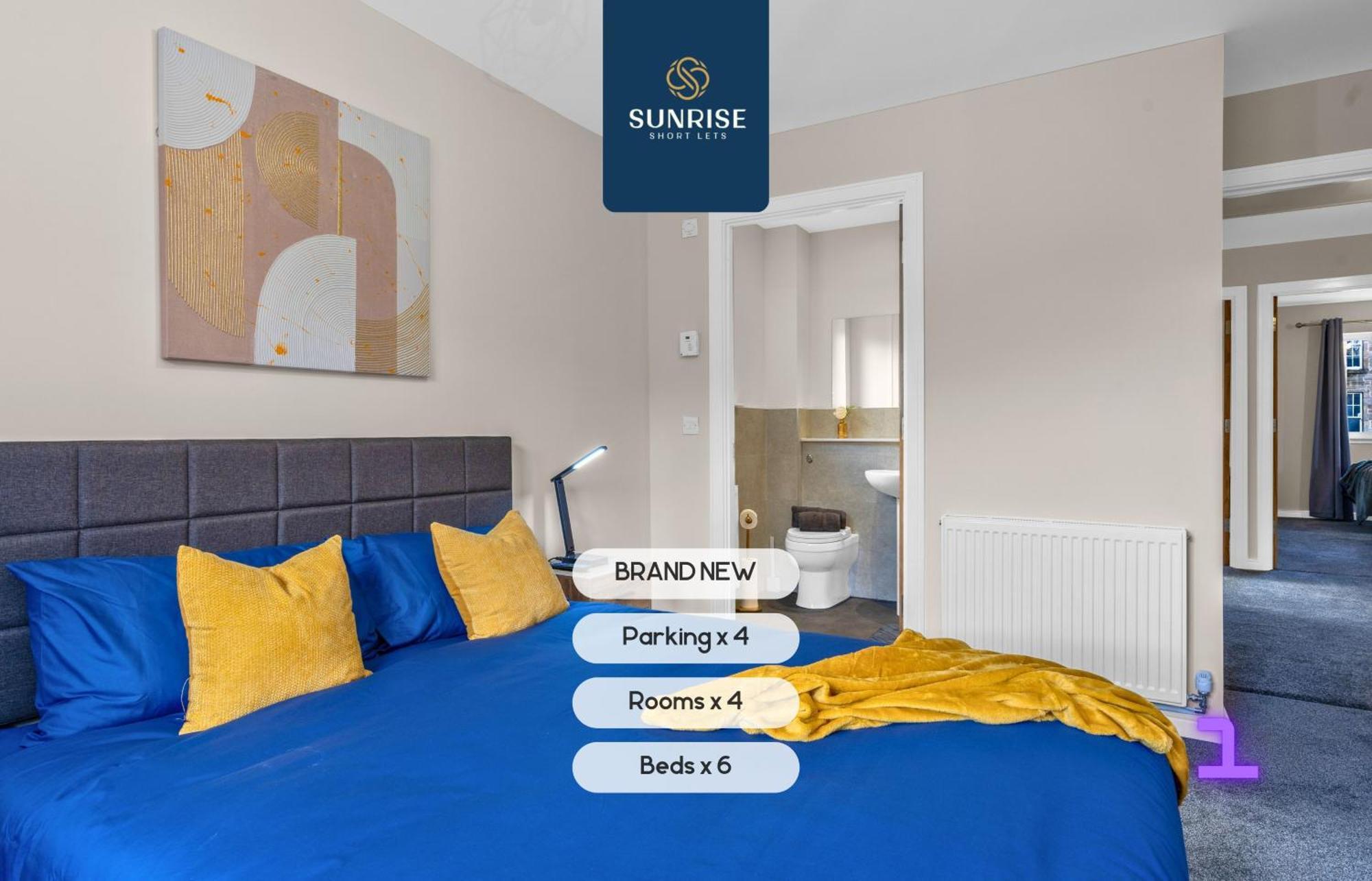 L2 - Stunning 4 Bed House With 6 Beds And 3 Bathrooms, Tvs In Each Room, Free Parking, Fully Equipped, Local Amenities, Easy Ring Road Access, Special Rates Ask Sunrise Short Lets Dundee Dış mekan fotoğraf