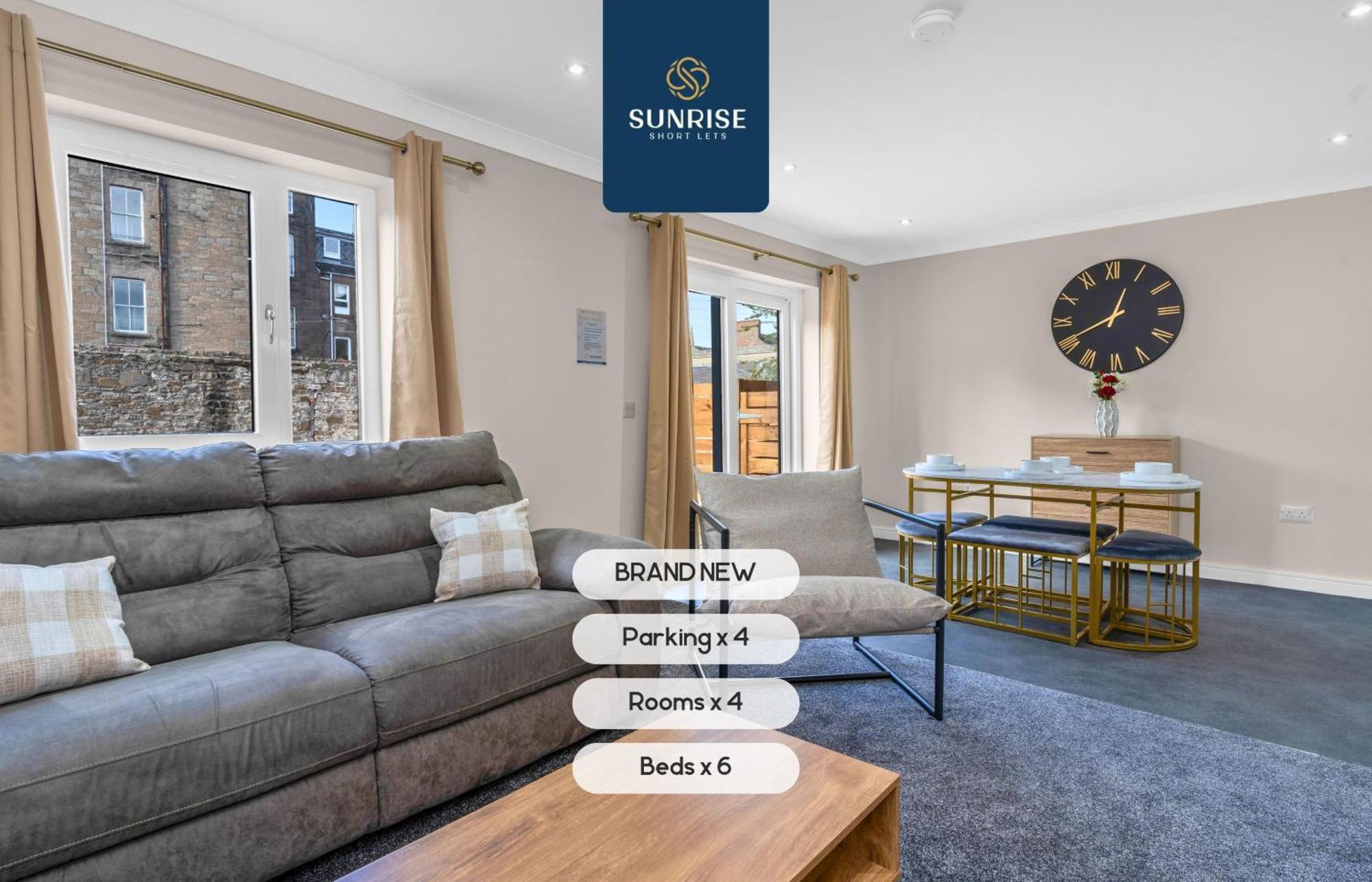 L2 - Stunning 4 Bed House With 6 Beds And 3 Bathrooms, Tvs In Each Room, Free Parking, Fully Equipped, Local Amenities, Easy Ring Road Access, Special Rates Ask Sunrise Short Lets Dundee Dış mekan fotoğraf